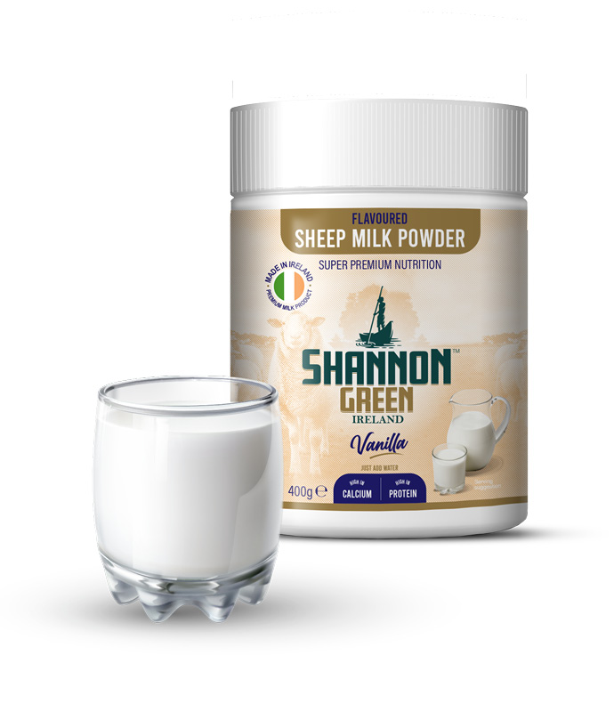 photo of a tub of Shannon Green Flavoured Sheep milk, Vanilla 